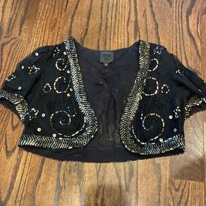 Like new Anna Sui beaded shrug